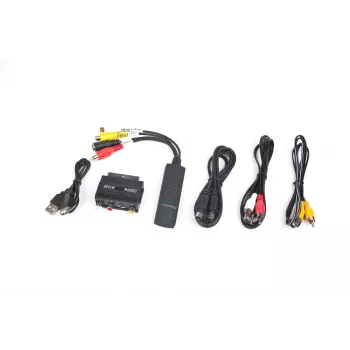 Gembird UVG-002 Audio/Video uztvērējs (kompozīta video/stereo RCA/SCART-S-Video, USB 3.0)