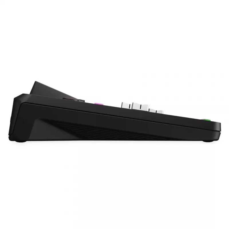Studijas kontrolleris RØDE Caster Pro II melns — 4 XLR/TRS kombinētās ieejas, 4 austiņu izejas, 8 bloki, skārienekrāns, Wi‑Fi, Bluetooth, USB‑C
