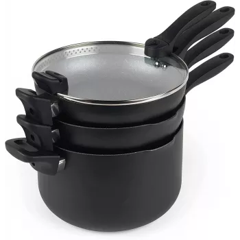 Galda piederumu komplekts Russell Hobbs RH01840EU7 — 4-daļīgs kraujams metālisks marmors
