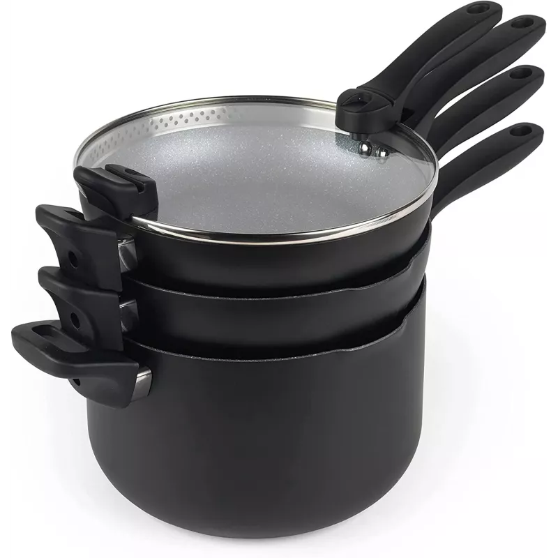 Galda piederumu komplekts Russell Hobbs RH01840EU7 — 4-daļīgs kraujams metālisks marmors