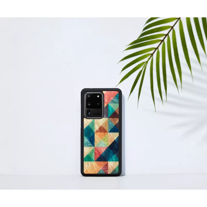 Aizsardzības vāciņš iKins Samsung Galaxy S20 Ultra, mozaīkas melns