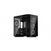 Datora torņa korpuss KRUX Empero KRXD010, ATX, melns — atbalsta GPU līdz 420 mm, CPU dzesētājus līdz 155 mm, 2x 3,5 collu + 3x 2,5 collu nodalījumi