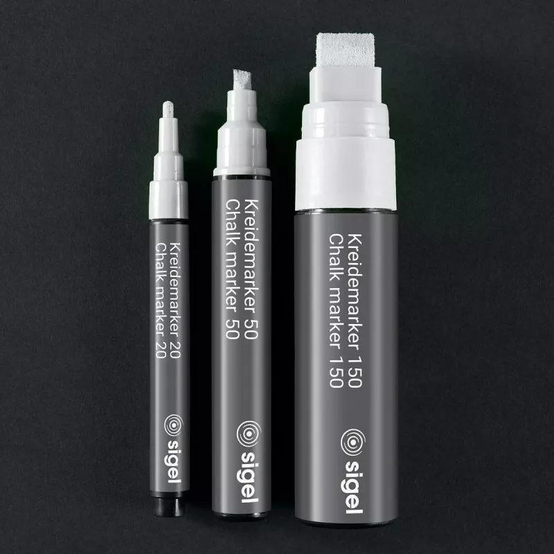 Sigel BA178. Schreibfarben: Weiß, Punkttyp: Geschoss, Strichbreite (min): 1 mm. Menge pro Packung: 2 Stück(e), Verpackungsart: Sichtverpackung (BA178)