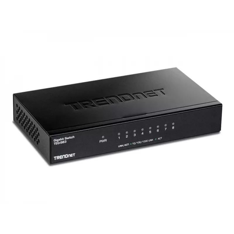 TRENDNET 8 portu Gigabit slēdzis ar metāla korpusu
