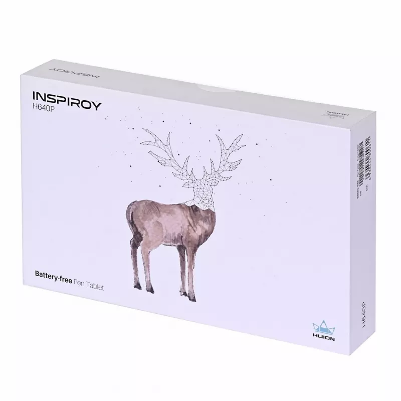 HUION H640P grafiskais planšetdators 5080 lpi 160 x 99 mm USB Melns