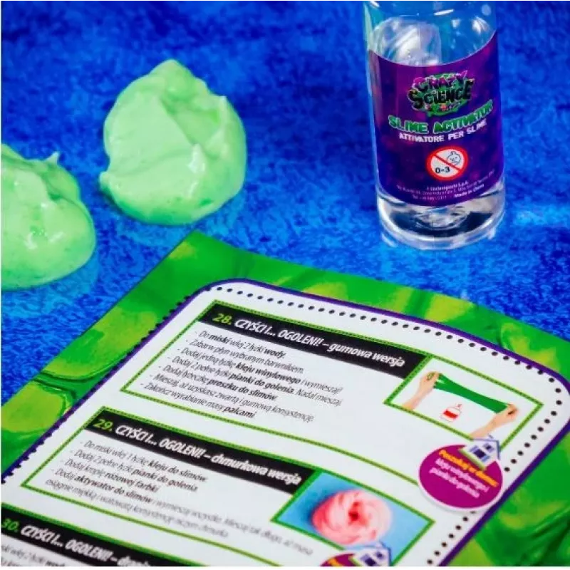 Liscianigiochi Science Kit Crazy Science Slime Chameleon 304-PL89246 – izglītojošs gļotu eksperimentu komplekts