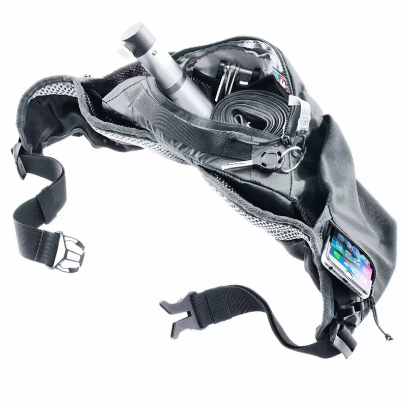 Gurnu soma DEUTER Pulse 3 ar nierēm saderīgu regulējamu jostu, 3 L, Graphite, 330 g