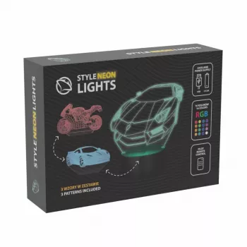 LED transportlīdzekļa RGB 3D gaismas dekorācija MANTA SNL120RGB — RGB lampa automašīnām un motocikliem