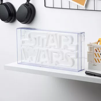 LED neona gaisma Paladone Star Wars dizains PP13123SW — dekoratīva LED zīme pie sienas vai plaukta