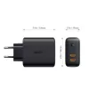 AUKEY PA-D2 mobilās ierīces lādētājs 36W Melns Iekštelpām