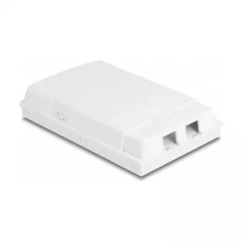 DeLOCK Optiskās šķiedras sadales kārba, 2 x SC Simplex LC Duplex, balta