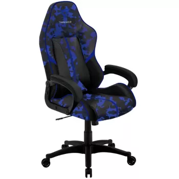 Spēļu krēsls thunder x3 BC1 Camo Blue ar regulējamu augstumu un atgāšanās funkciju
