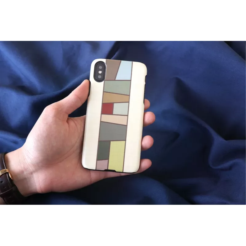 viedtālruņa maciņš man and wood iPhone X/XS — balta