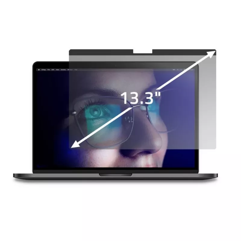 Qoltec Filtro Privacy GDPR MacBook Air 13 6 Magnētiskais Acu Aizsargs (13.60, 16:9), Aizsargplēve Portatīvajam Datoram