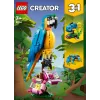 LEGO komplekts Exotic Parrot 31136 — Creator vitrīnas modelis, 253 detaļas, 220×120×110 mm