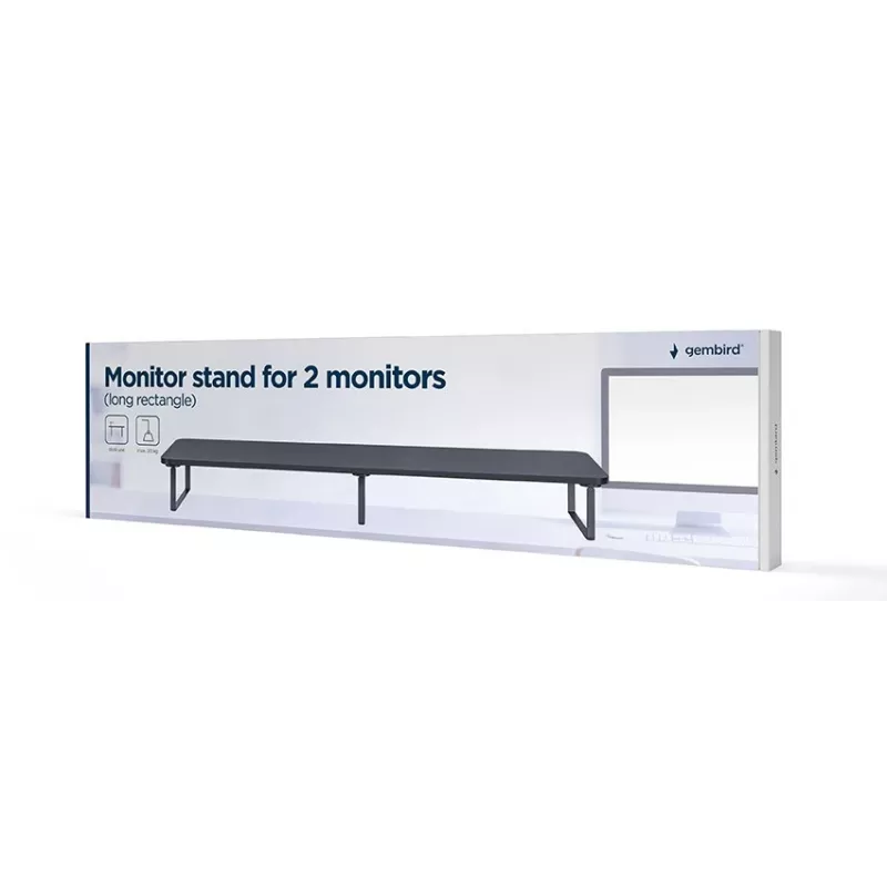 Gembird MS-TABLE2-01 monitora stiprinājums / statīvs galda melns