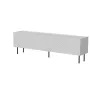 TV skapītis cama meble LUCCA 4D, 2000×400×590 mm, balta, skaidu plātnes virsma