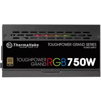 Thermaltake Toughpower Grand RGB 750W modulārais barošanas bloks PS-TPG-0750FPCGEU-R, ATX 2.4, 80 PLUS Gold, aktīvs PFC, 140 mm ventilators
