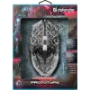 Spēļu pele DEFENDER GM-670L Ambidextrous optiskā, 2400 DPI, 5 pogas, vadu, melna, RGB