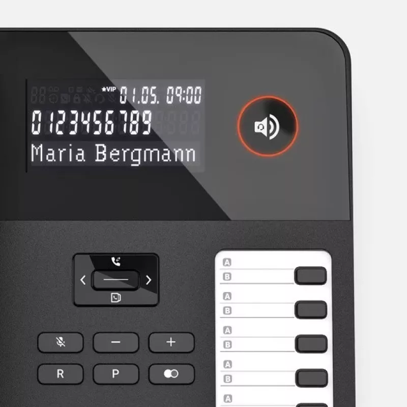 Vadu galda tālrunis Gigaset DESK 600 Melns — vadu galda telefons ar zvanu funkciju