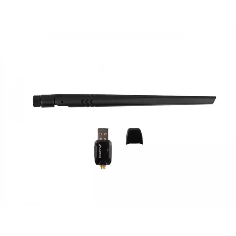 Lanberg USB adapteris bezvadu tīkla karte NC-0900-WIE USB 2.0 divjoslu AX900 1 ārējā antena