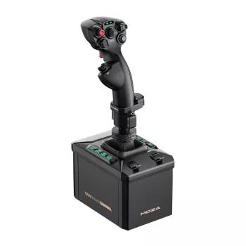 Lidojuma statīva komplekts MOZA AB6 Flight Simulator — melna ABS, alumīnija un oglekļa šķiedras konstrukcija, maiņstrāvas barošana 110–220 V, maksimālā jauda 72 W