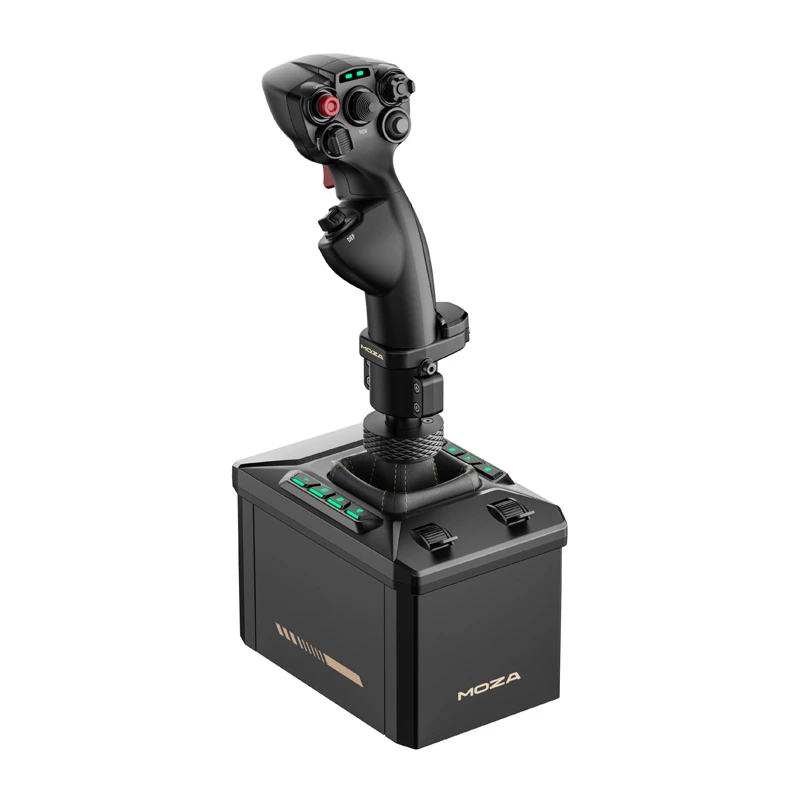 Lidojuma statīva komplekts MOZA AB6 Flight Simulator — melna ABS, alumīnija un oglekļa šķiedras konstrukcija, maiņstrāvas barošana 110–220 V, maksimālā jauda 72 W