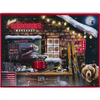 Adventes kalendārs Gedore R33003151 2025 — ar instrumentiem tematisks kalendārs, ierobežota tirāža