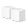 MESH sistēma MERCUSYS Halo H60X (2 gab.) divjoslu Wi‑Fi 6, 1500 Mbps, līdz 350 m², 2x LAN, iekšējās antenas, balta