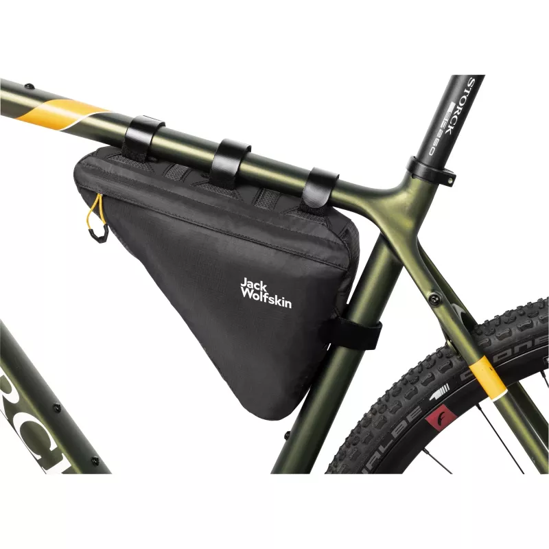 Morobbia Triangle Bag, velosipēda grozs/maciņš (melns, augšējās caurules soma 2 L)