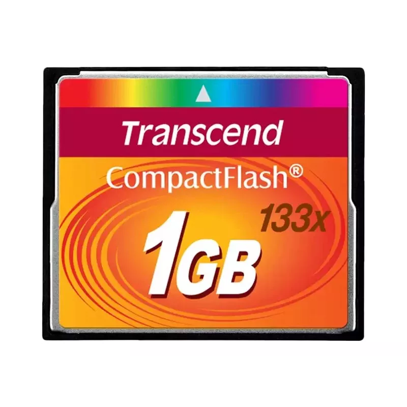 Transcend - Zibatmiņas karte - 1GB - 133x - CompactFlash karte (TS1GCF133)