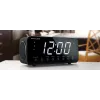 Modinātājradio Muse M-192 CR — digitālais pulkstenis, FM uztvērējs, 1,8 collu LED displejs, melns koks, maiņstrāva 100–240 V, AAA rezerves