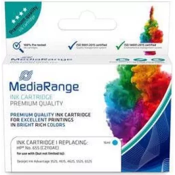 Tintes kasetne MediaRange MRHP655C Saderīga ciāna