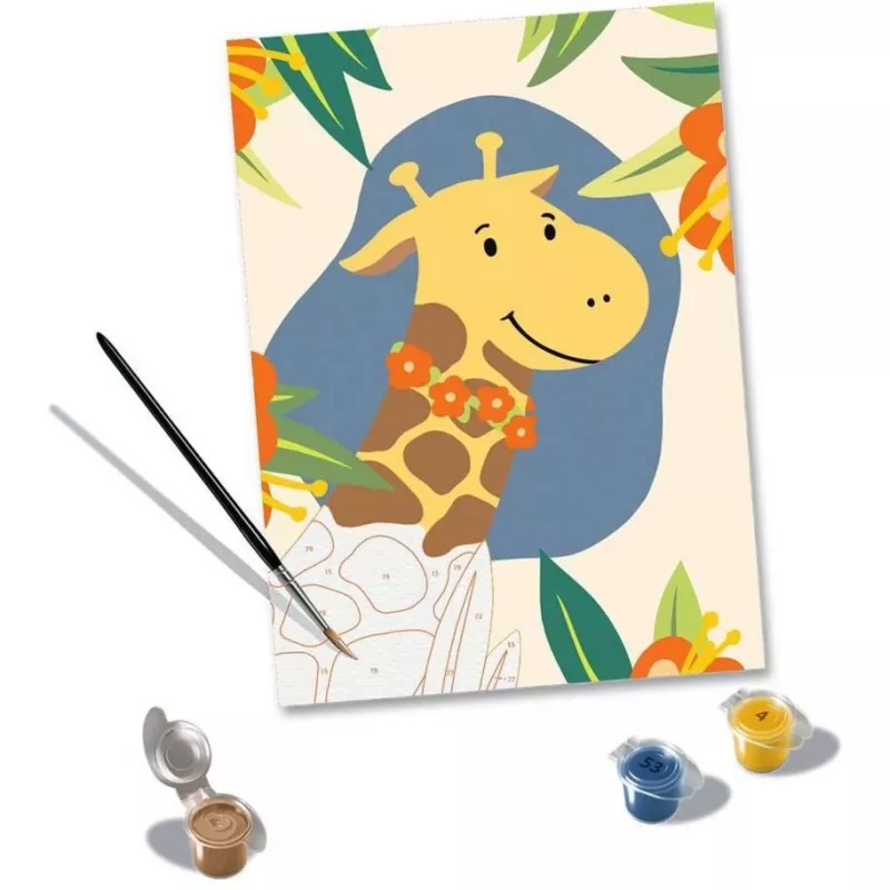 Ravensburger CreArt 23903 gleznošanas pēc cipariem komplekts, Hello Giraffe