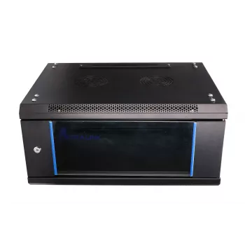 Pie sienas stiprināms statīvs Extralink 4U 600x450 Melns