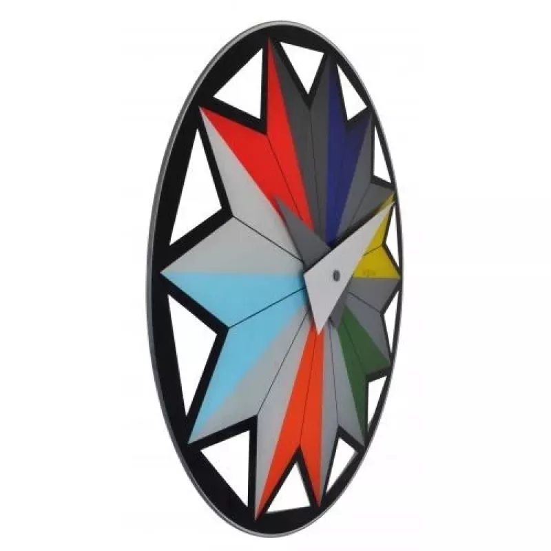 NeXtime klok 8163 Circus, Ø43 cm, sienas, melna/daudzkrāsu