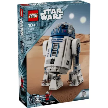 LEGO būvējamais droīds R2‑D2 komplekts 75379 — 1 050 detaļas, 10+ gadi, 160×110×240 mm, 0,24 kg