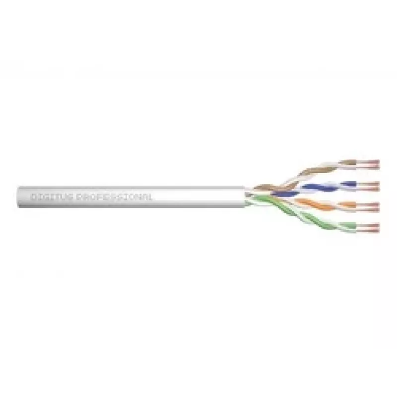 tīkla kabelis Digitus CAT 6A U/UTP twisted pair patch cord raw 100m pelēka