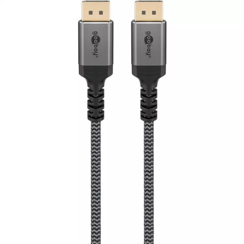 Pro DisplayPort 1.4 kabelis ar uzmavu - displeja kabelis - 3m - melns