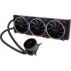 Viss vienā šķidruma dzesētājs INTER-TECH LC-360 RGB — 12 cm ventilators, hidrauliskais gultnis, melns