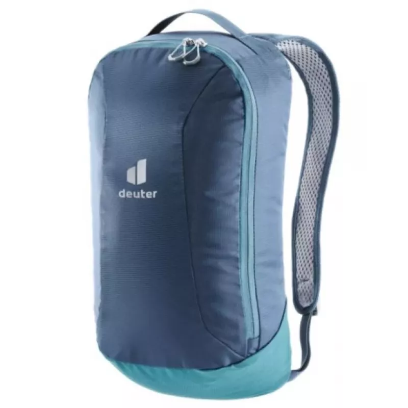 Bērnu nēsāšanas mugursoma Deuter Kid Comfort Pro, zila, poliamīds, maks. 22 kg, saulessargs, sānu kabata