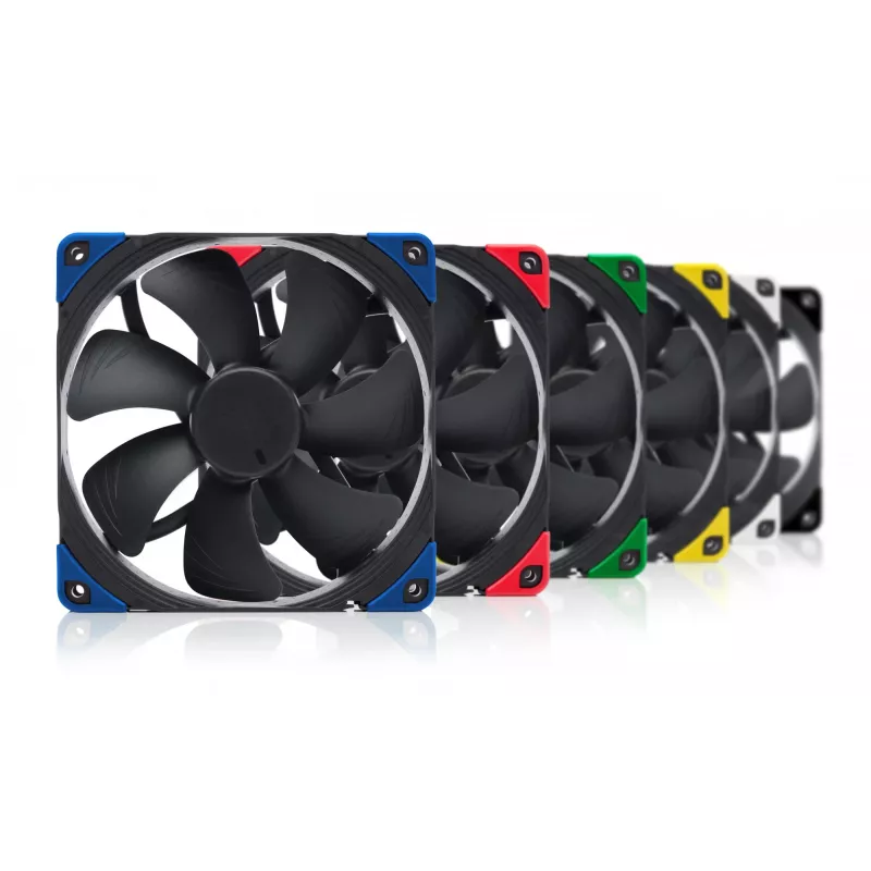 140 mm Noctua NF-A14 PWM chromax.Melns.swap korpusa ventilators, 12V, 300–1500 RPM, PWM, 140.2 m³/h, 24.6 dB