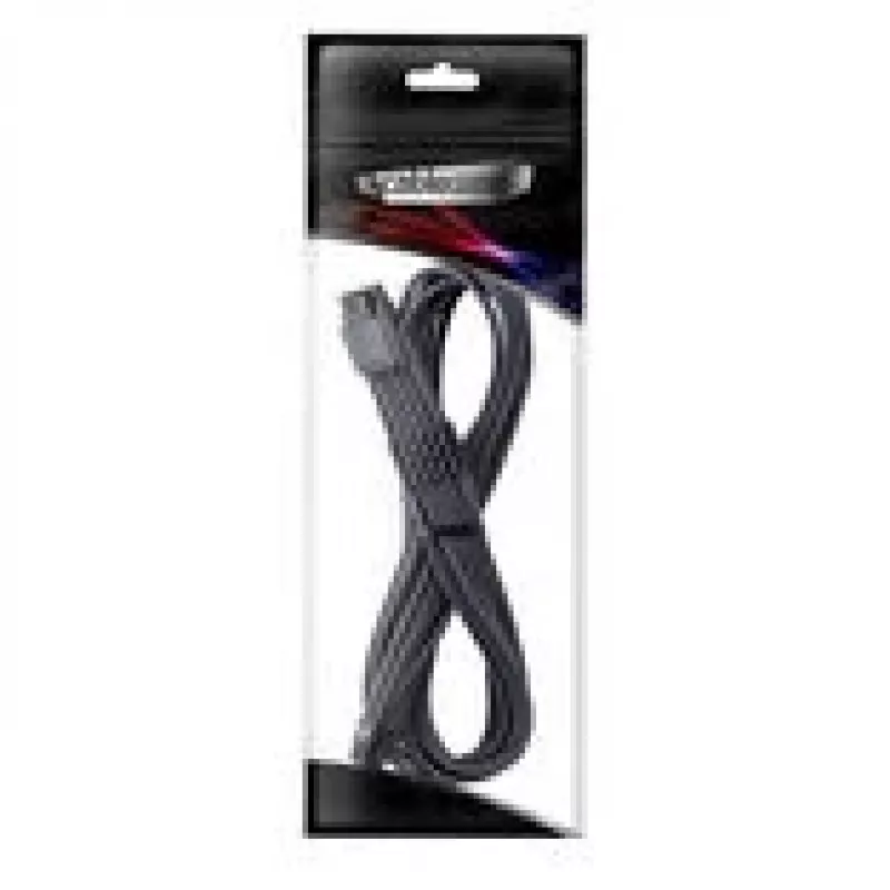 CableMod Universal Pro ModMesh 16-Pin uz 16-Pin kabelis, ar apvalku, StealthSense — carbon, 60 cm