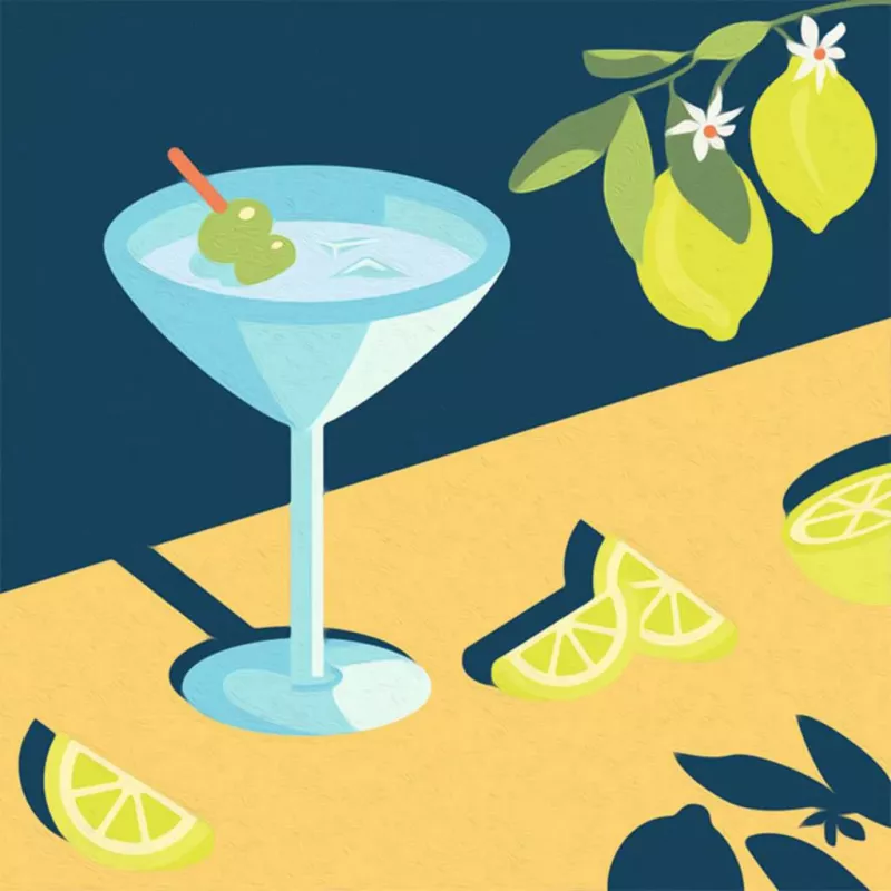 Gleznošanas komplekts Ravensburger CreArt Mocktail Lemon – krāsošanas pēc numuriem komplekts