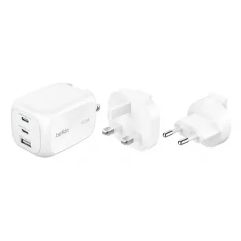 Sienas lādētājs Belkin BOOSTCHARGE 100W 2C1A WCH016HQWH ar maināmu spraudni