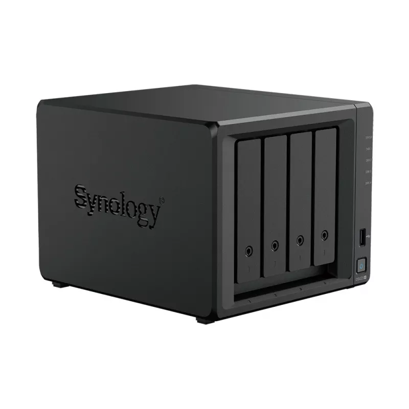 NAS krātuves serveris SYNOLOGY DS425+ — 4 nodalījumu, Intel Celeron J4125 2.0–2.7 GHz, 2 GB DDR4, 0 TB, 2.5GbE, 2 M.2 sloti