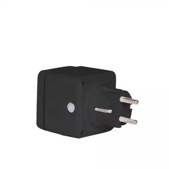 Smart Plug Denver PLO-108 Melns Outdoor IP44 Wired Wireless