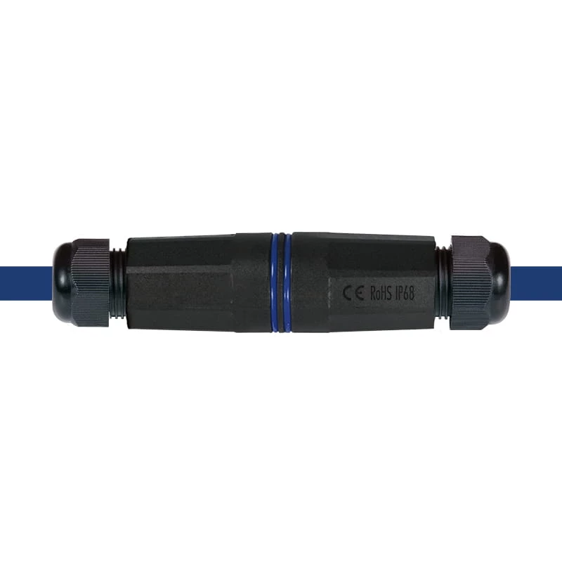 LogiLink IP68 āra korpuss Keystone moduļiem un savienotājiem, Plastmasa, poliamīds, Melns, IP68, 140 mm, 36 mm, 36 mm