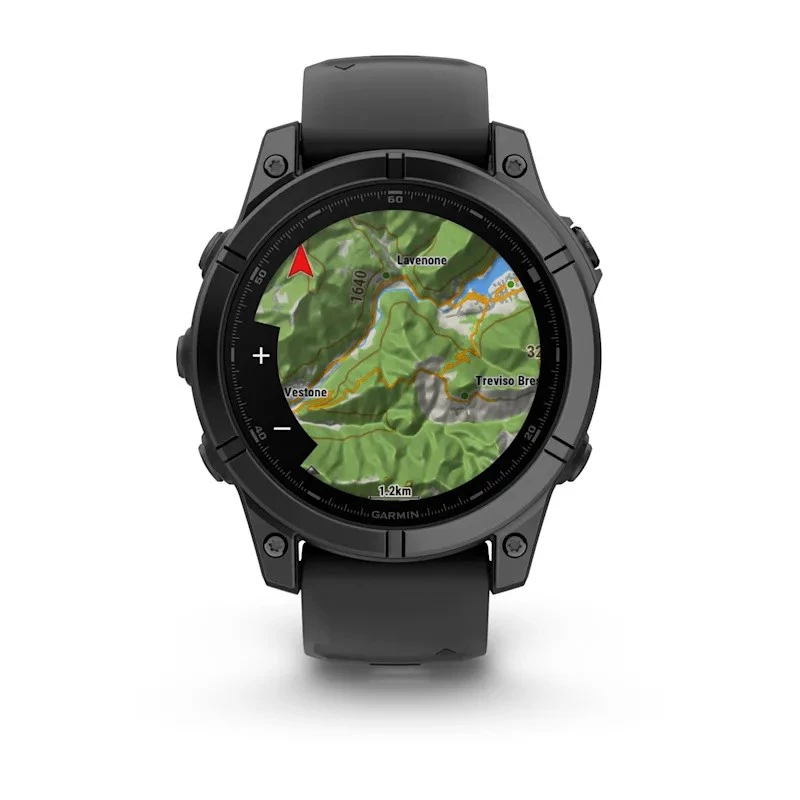 Garmin Fenix E 3.3 cm (1.3) AMOLED 47 mm Digital 416 x 416 pikseļi Skārienekrāns Melns Wi-Fi GPS (satelīts)