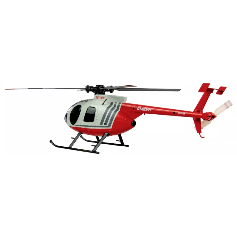 Amewi RC Helicopter MD500 Li-Po akumulators 350mAh sudraba/sarkans (25354)